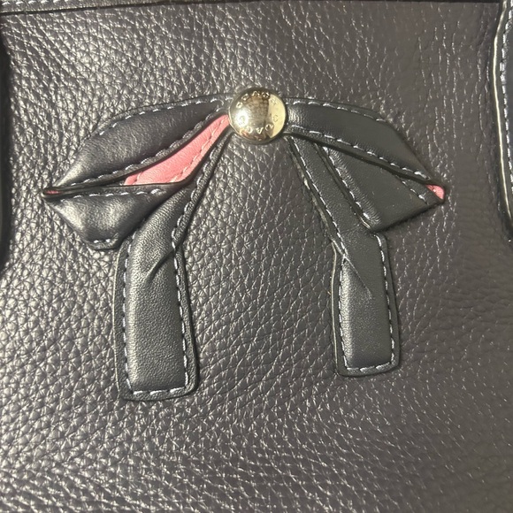 Coach Women’s Midnight Leather Bow Mini City Zip Tote 28988 - Picture 5 of 5